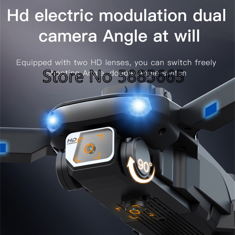 Fpv Brushless Rc Drone 4K - WIFI FPV 8K HD ESC Dual