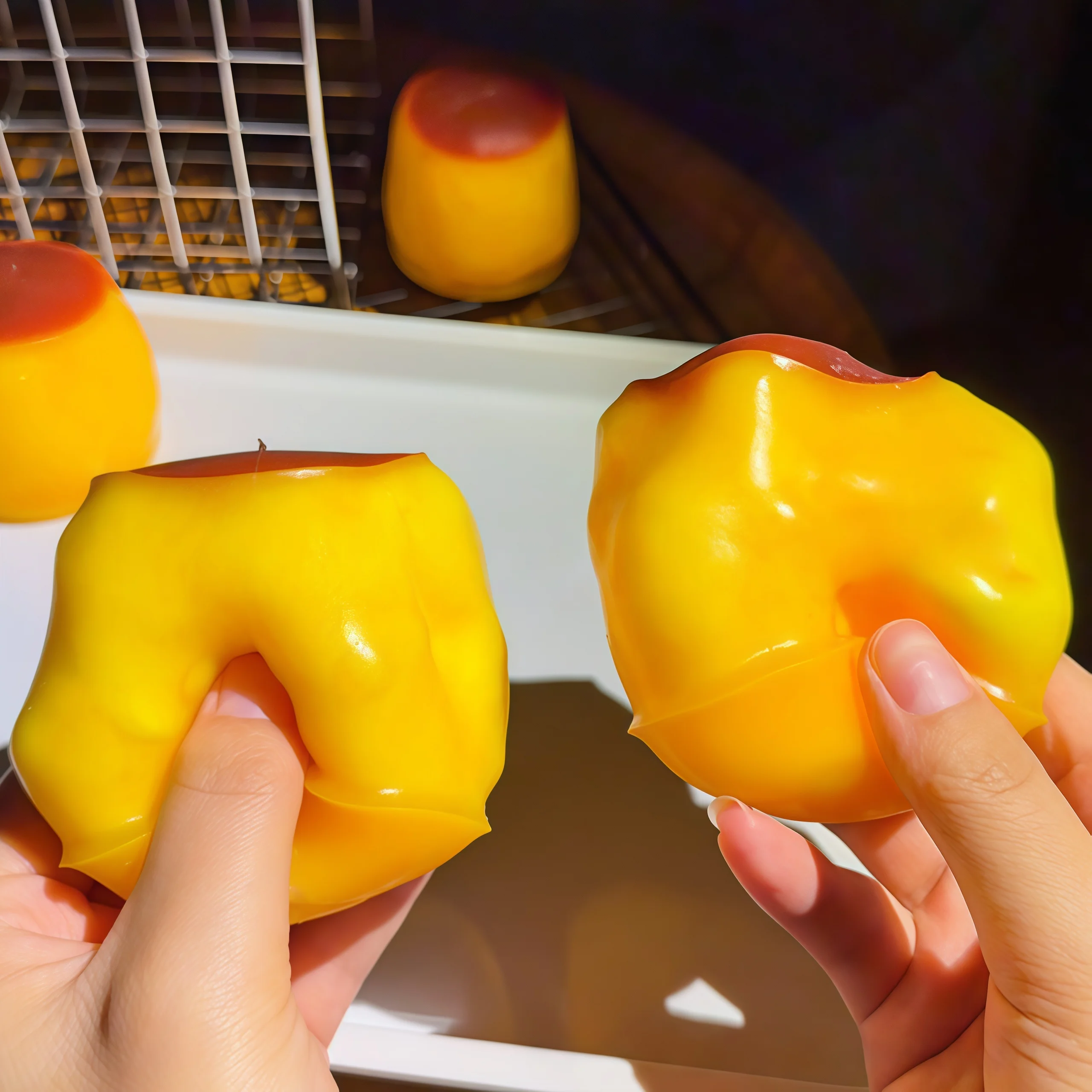 Building Blocks - Caramel Pudding Block Squeezing Ball, Squeezing