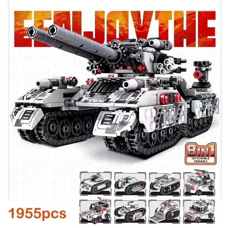 Lego Compatible Military Tank - 2026 WW2 Military Vehicle Tank 8in1