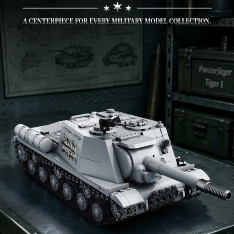 Moc ISU-152 Heavy Assault Cann - đánh giá và giá Lego Compatible Military Tank