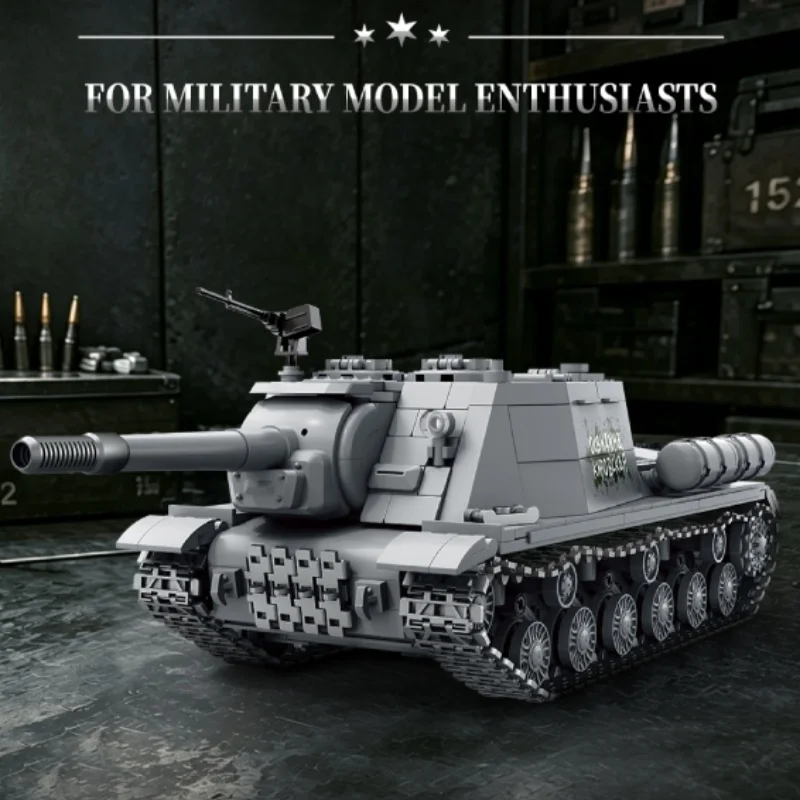 Moc ISU-152 Heavy Assault Cann - đánh giá và giá Lego Compatible Military Tank