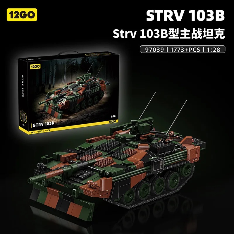 Swedish STRV103B Tank Military - đánh giá và giá Lego Compatible Military Tank