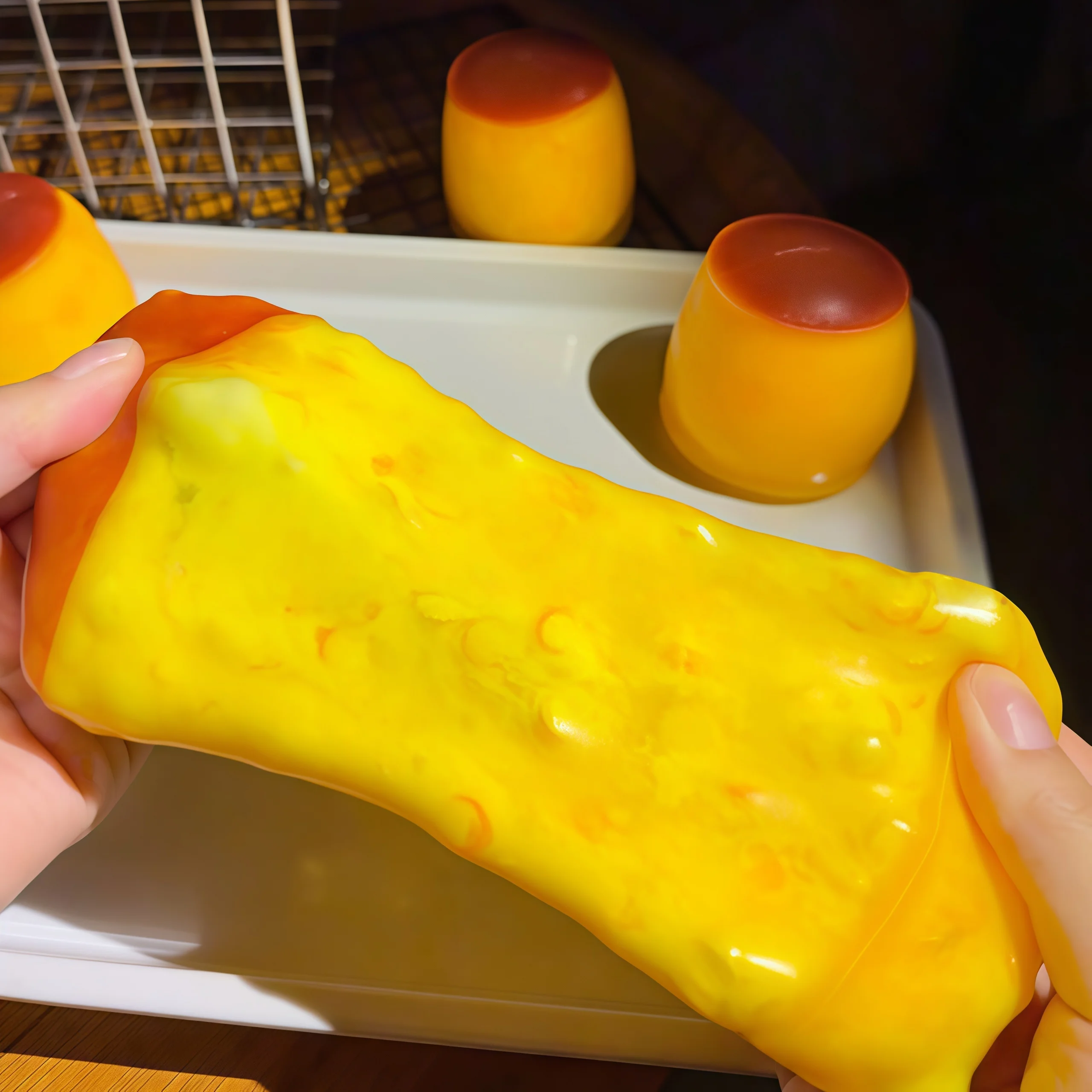 Caramel Pudding Block Squeezin - đánh giá và giá Building Blocks
