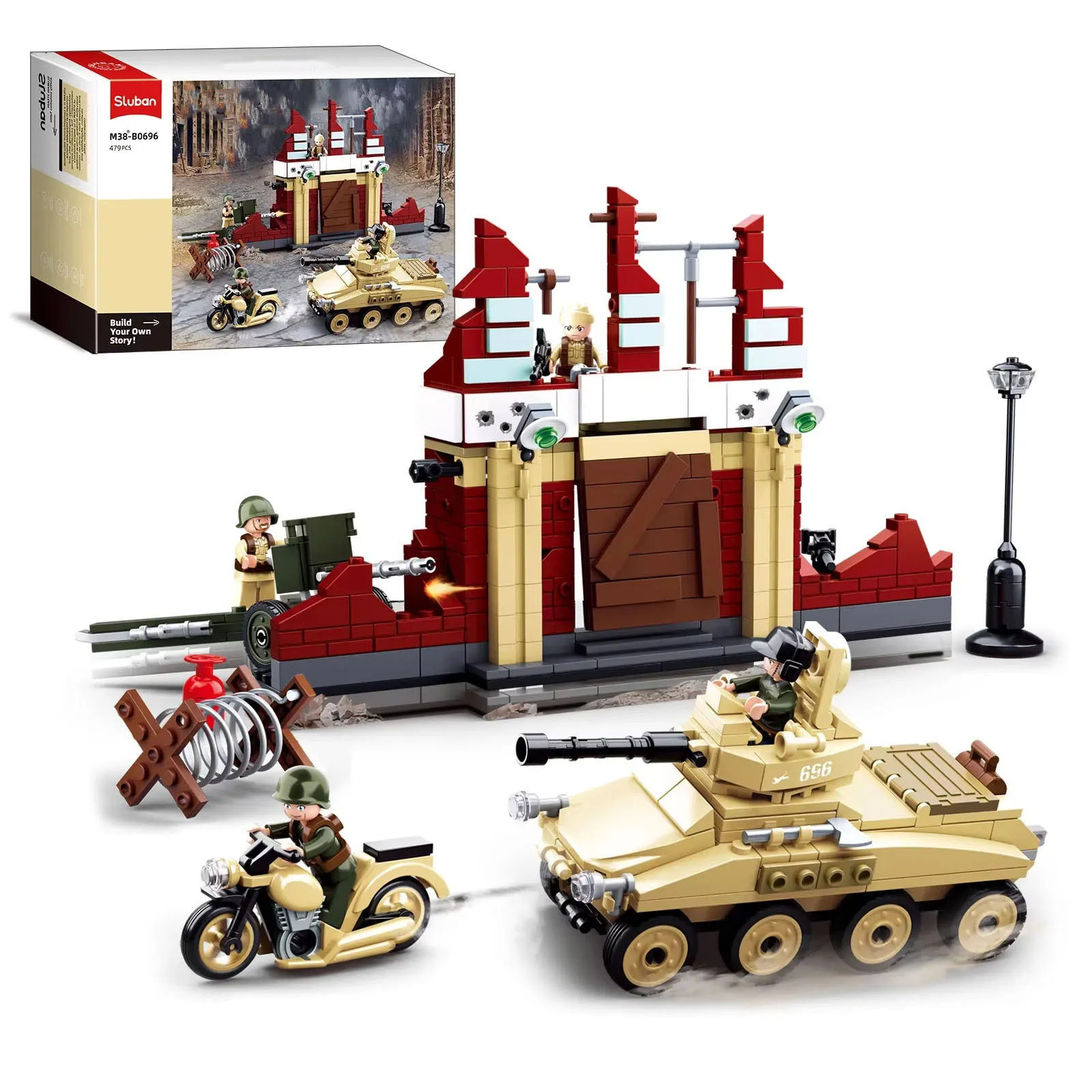 479PCS Military Tank Fortress  - đánh giá và giá Lego Compatible Military Tank