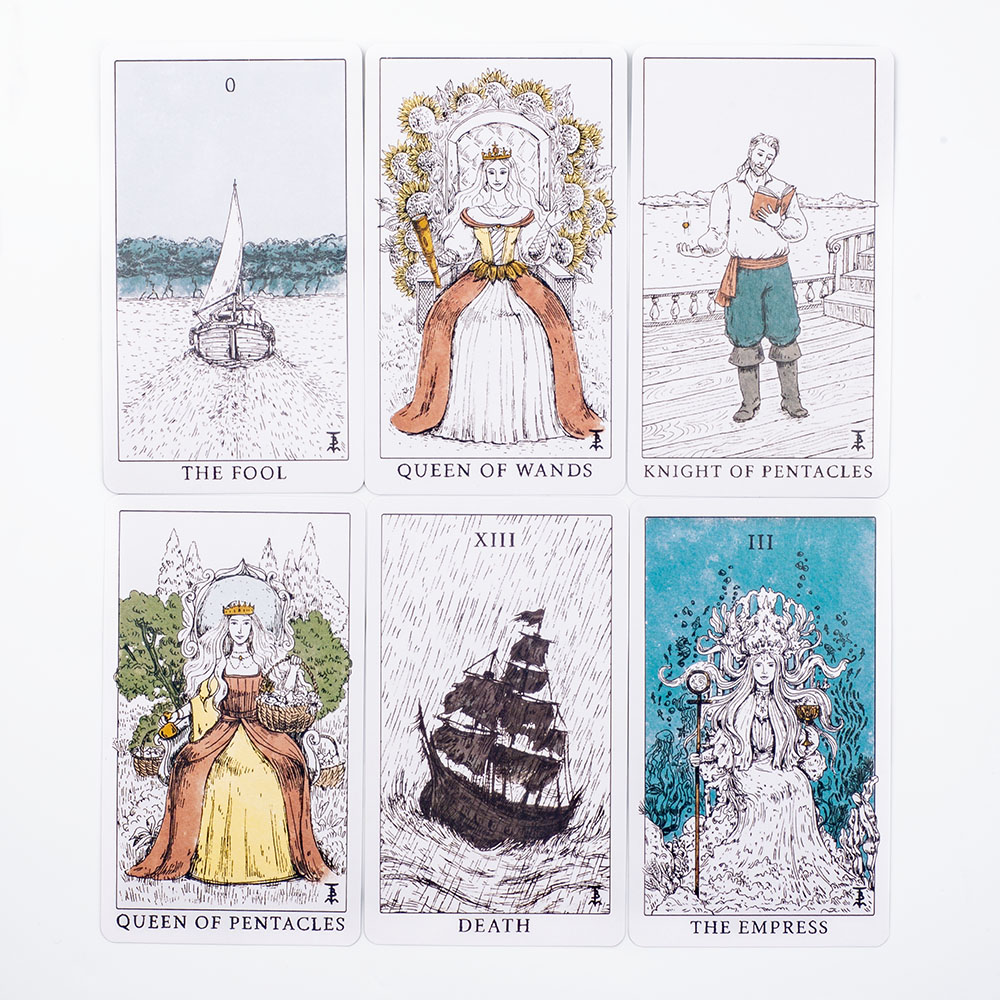 Ocean Themed Tempest Tarot  De - đánh giá và giá Tarot Cards Deck With Guidebook